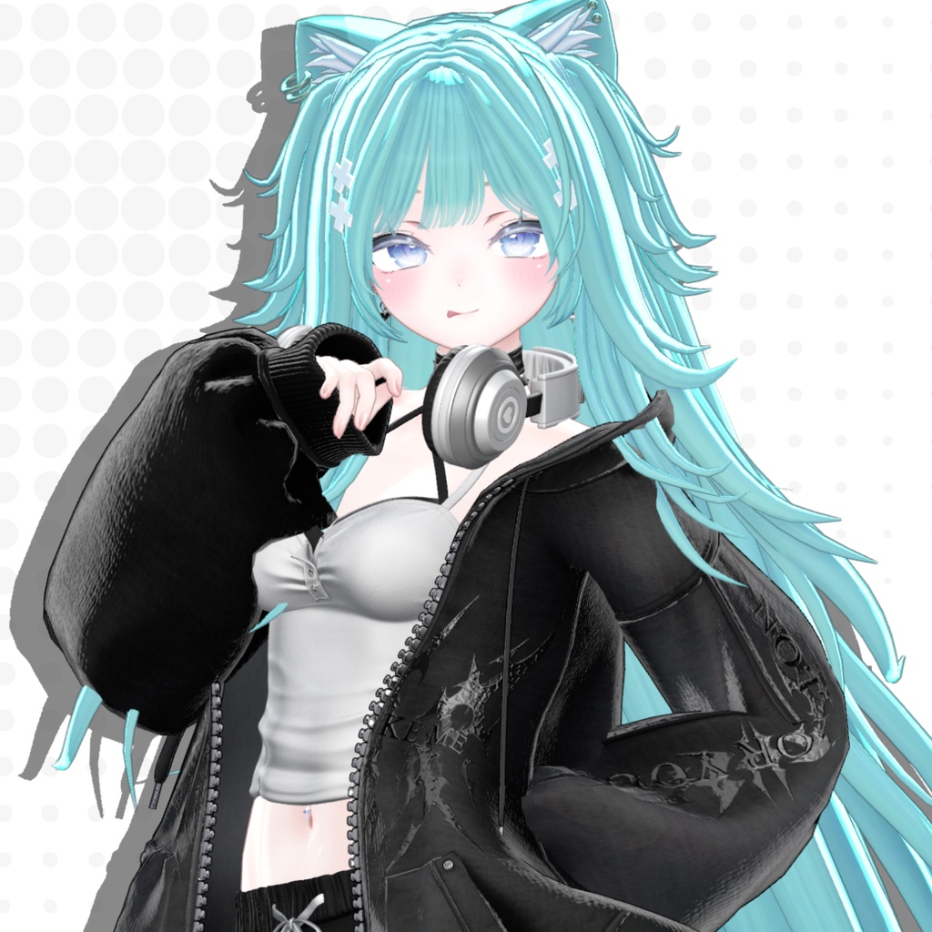 【発売記念sale】がるにゃん!~harf twin~【16avatar】【VRChair】