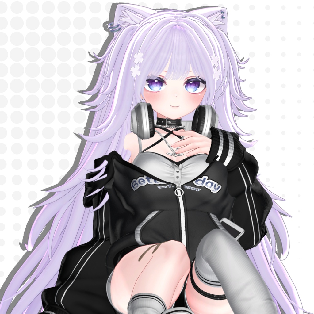 【発売記念sale】がるにゃん!~harf twin~【16avatar】【VRChair】
