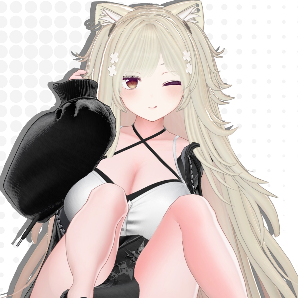 【発売記念sale】がるにゃん!~harf twin~【16avatar】【VRChair】