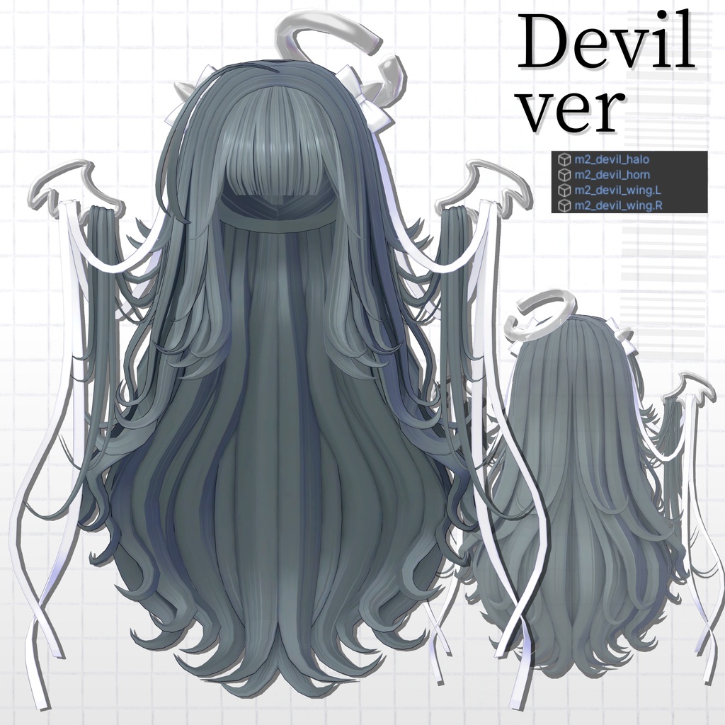 【10Kfollower_sale❤】 ୨୧Ribbon_Angel_hair୨୧【19avatar】