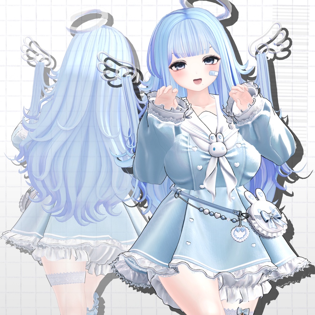 【10Kfollower_sale❤】 ୨୧Ribbon_Angel_hair୨୧【19avatar】