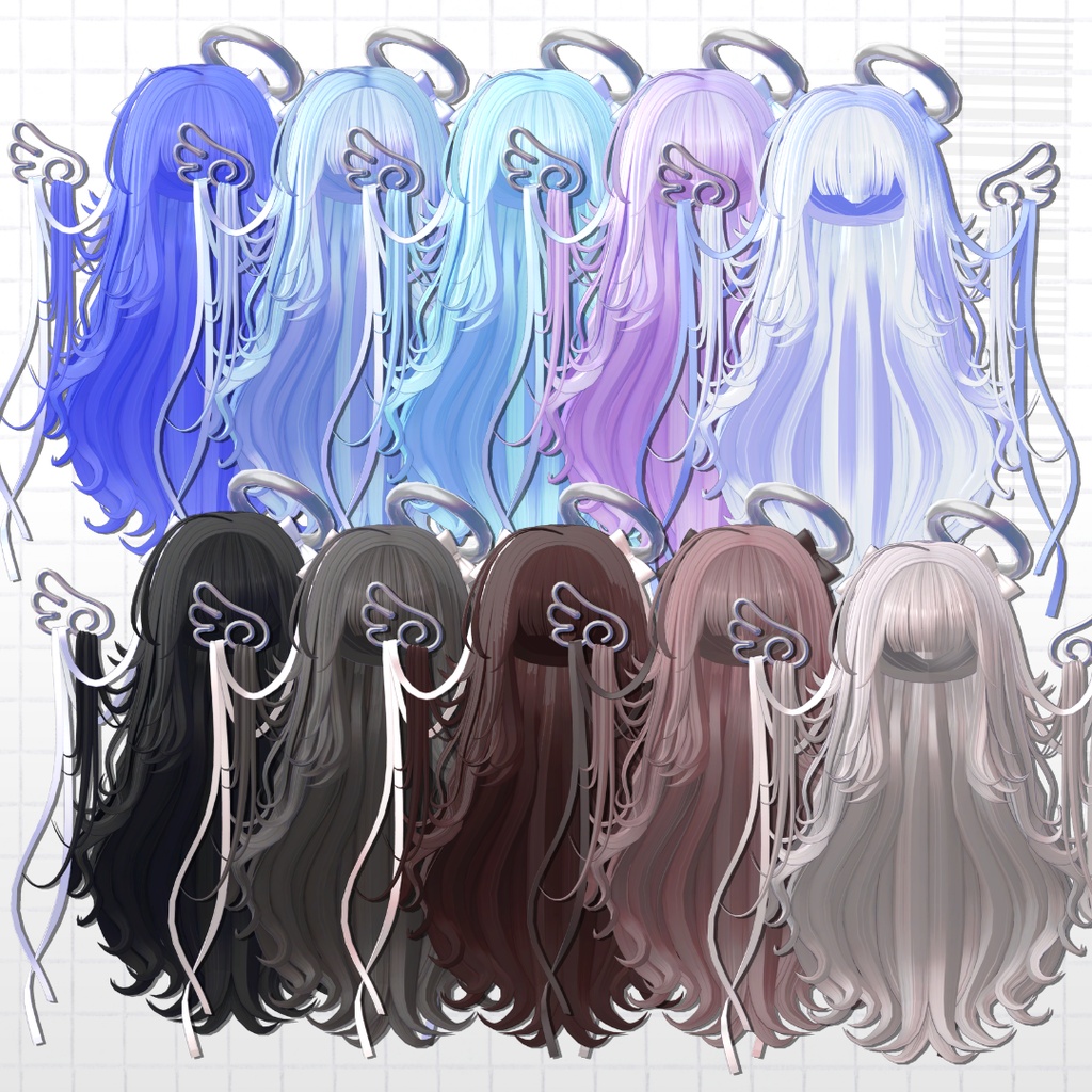 【10Kfollower_sale❤】 ୨୧Ribbon_Angel_hair୨୧【19avatar】