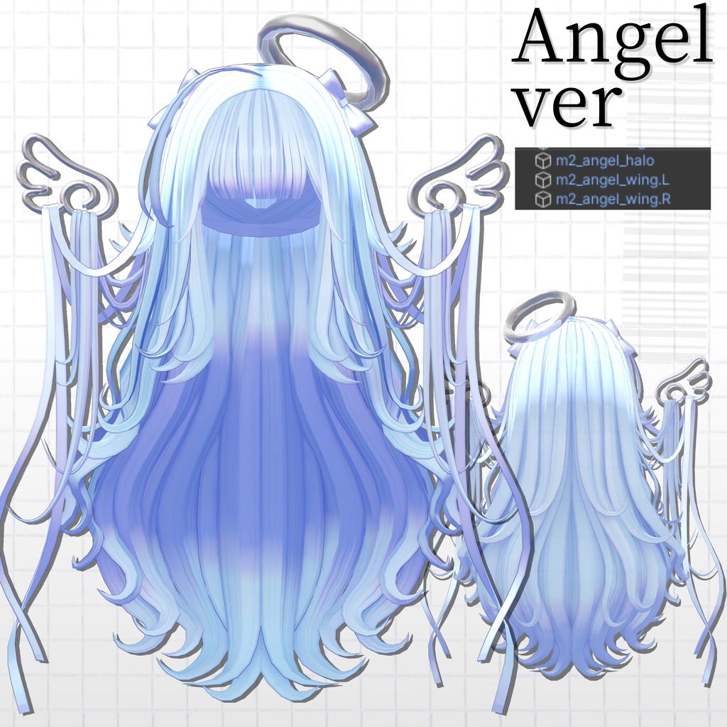 【10Kfollower_sale❤】 ୨୧Ribbon_Angel_hair୨୧【19avatar】