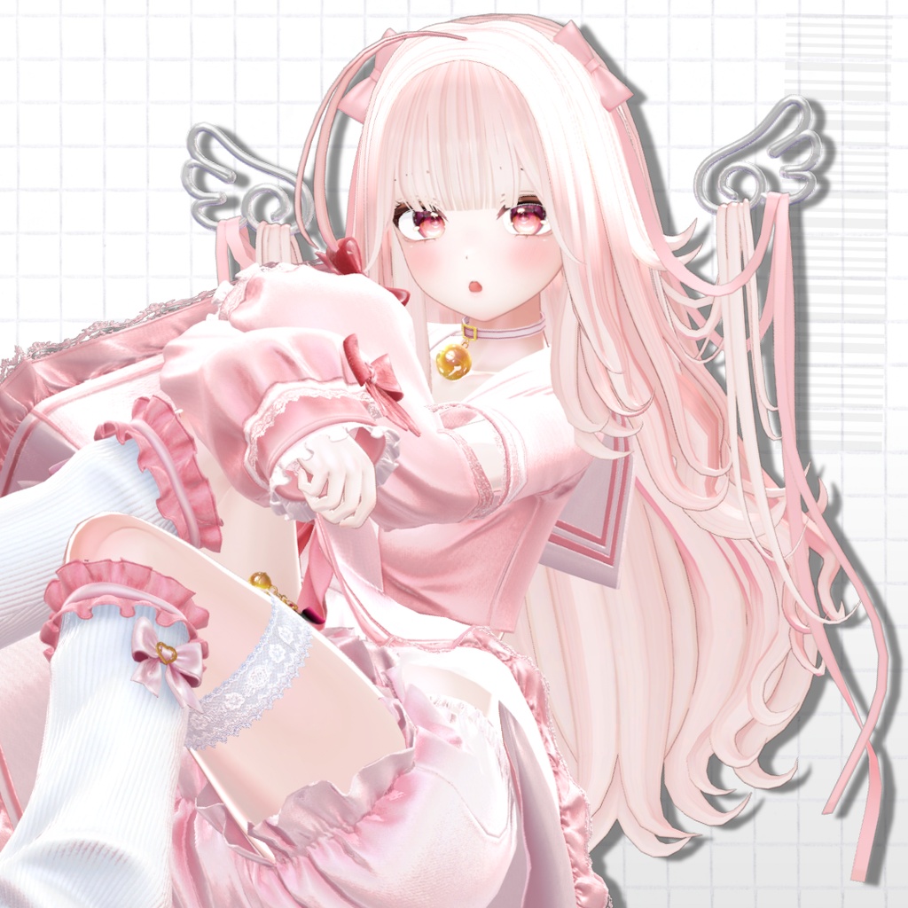 【10Kfollower_sale❤】 ୨୧Ribbon_Angel_hair୨୧【19avatar】