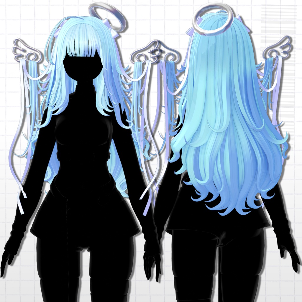 【10Kfollower_sale❤】 ୨୧Ribbon_Angel_hair୨୧【19avatar】