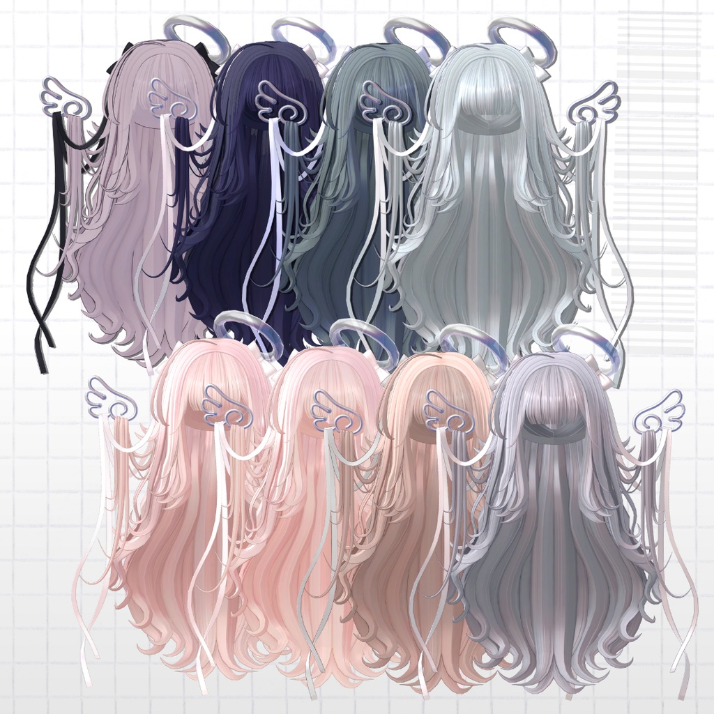 【10Kfollower_sale❤】 ୨୧Ribbon_Angel_hair୨୧【19avatar】