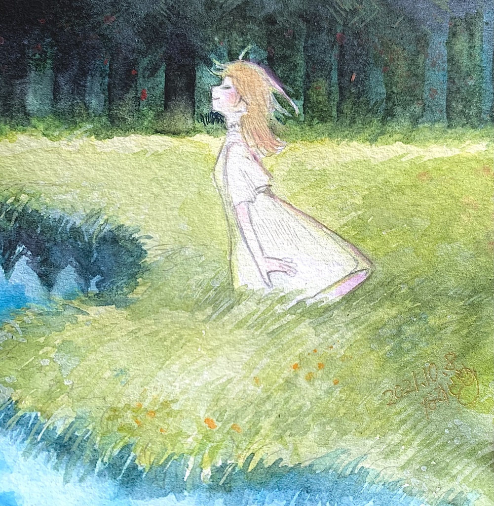 原画作品6「原っぱ」