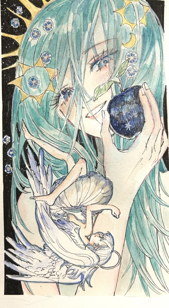 縦長原画「凍氷」