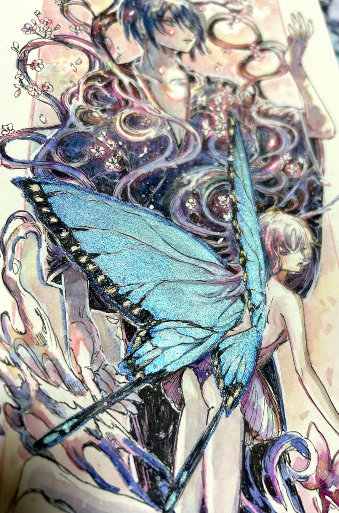 縦長原画「好奇心」