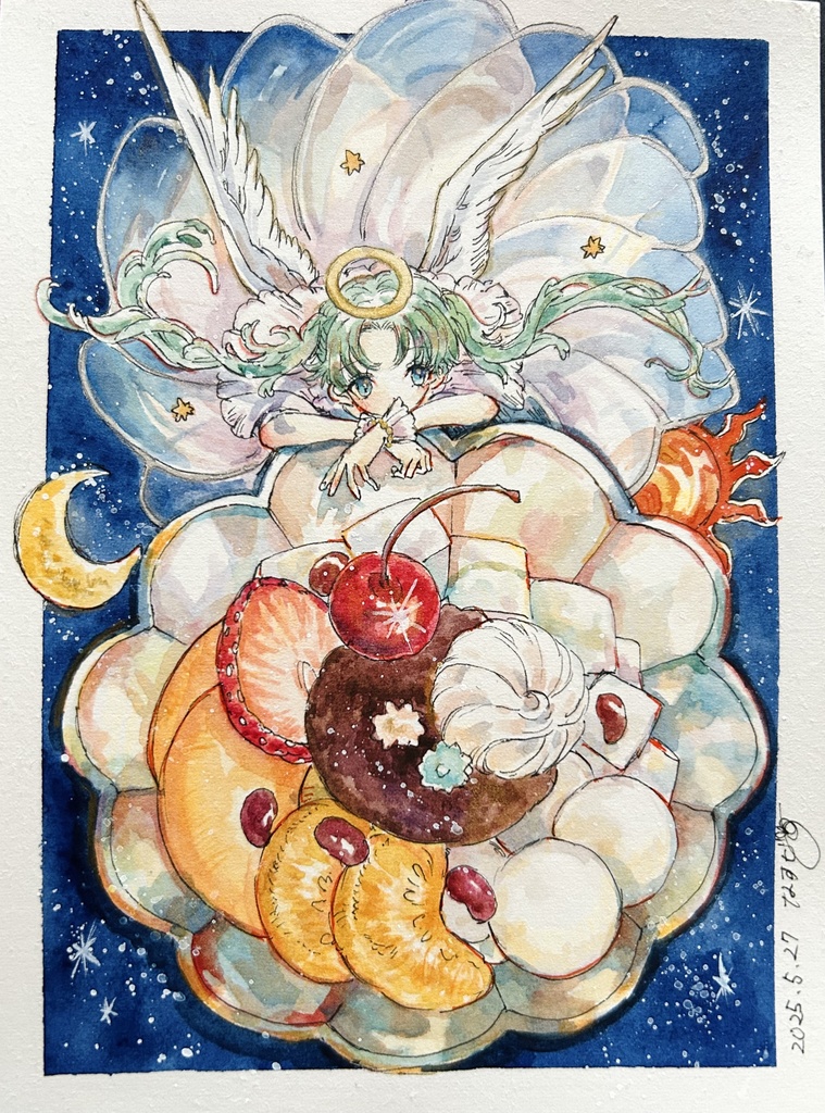 原画「あんみつ、いかが？」