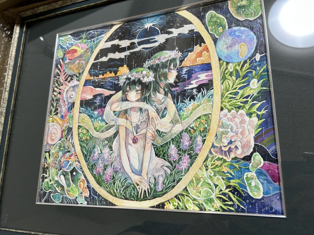 額装原画【二人の世界】