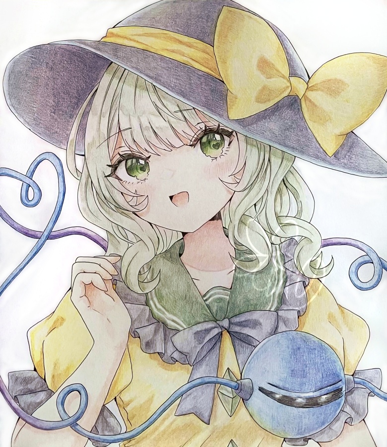 手描き色紙(大)古明地こいし(東方project)