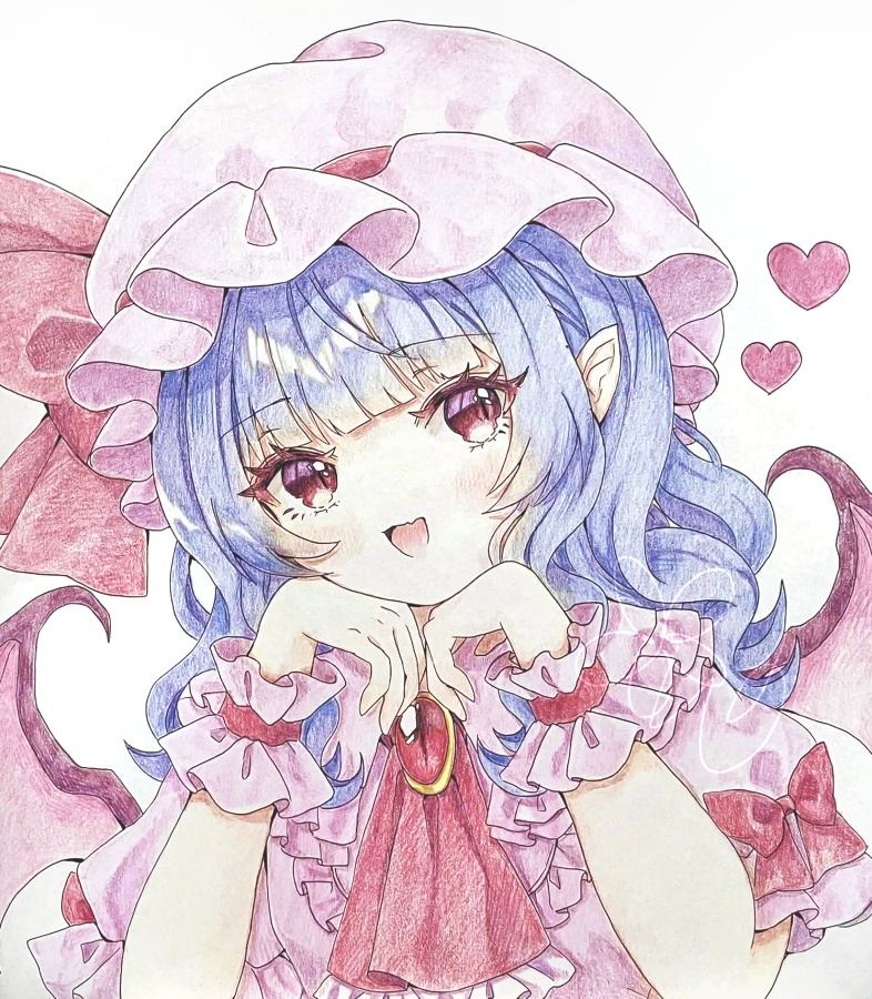 手描き色紙(大)レミリア・スカーレット(東方Project)