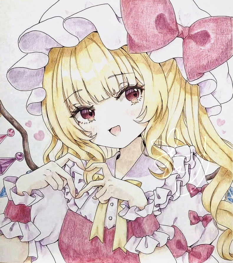 手描き色紙(大)フランドール・スカーレット(東方project)