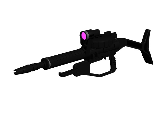 マシンガン FBXモデルデータ