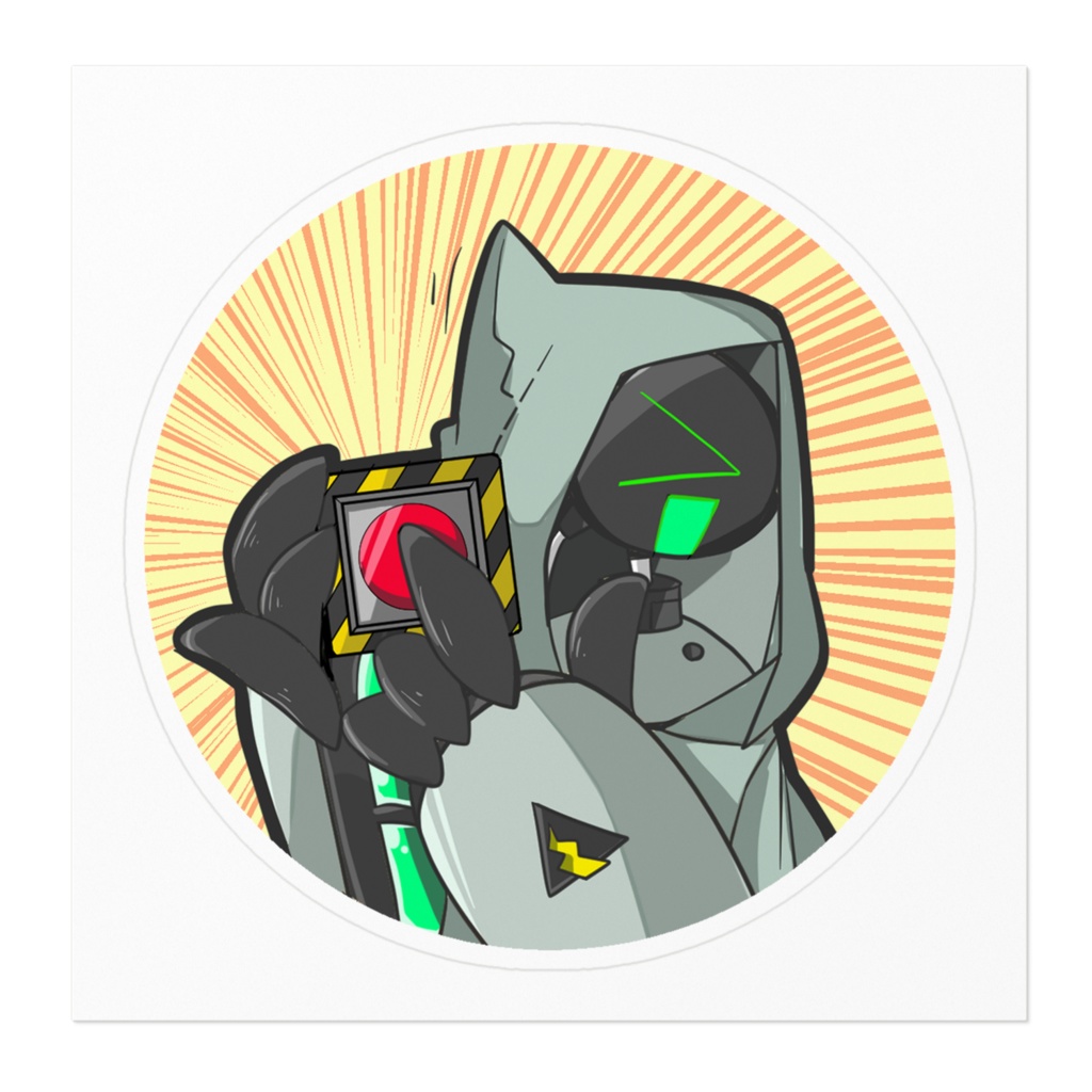 爆破ステッカー