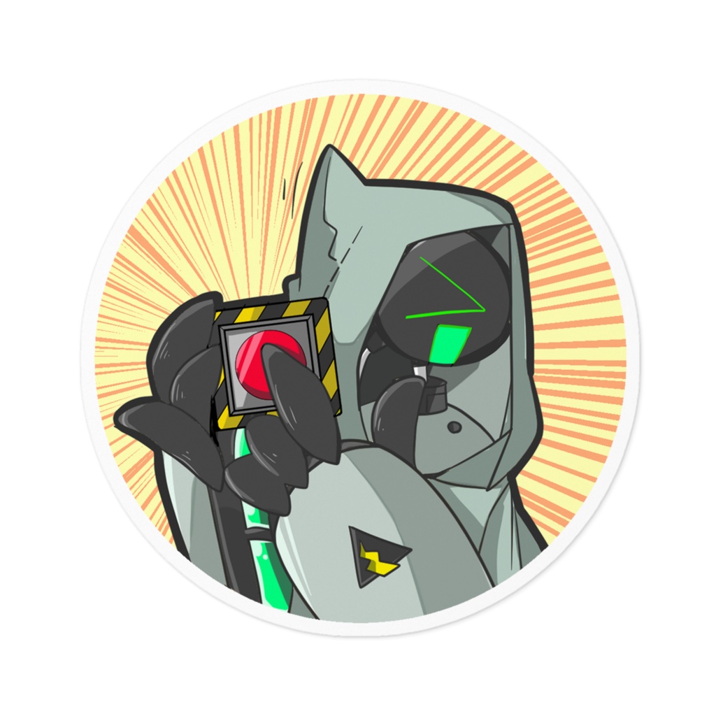 爆破ステッカー