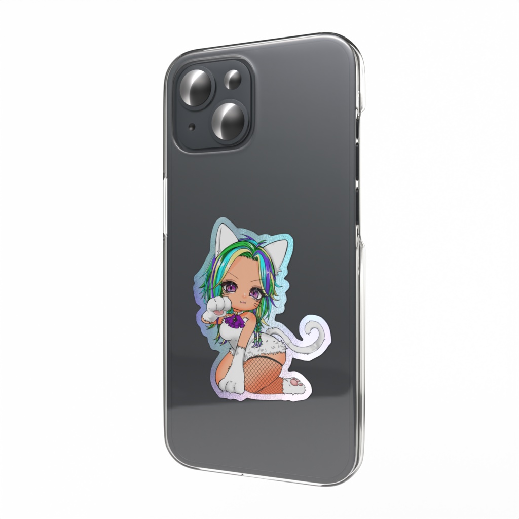 白猫しぇ〜な🐱キラキラステッカー🐱