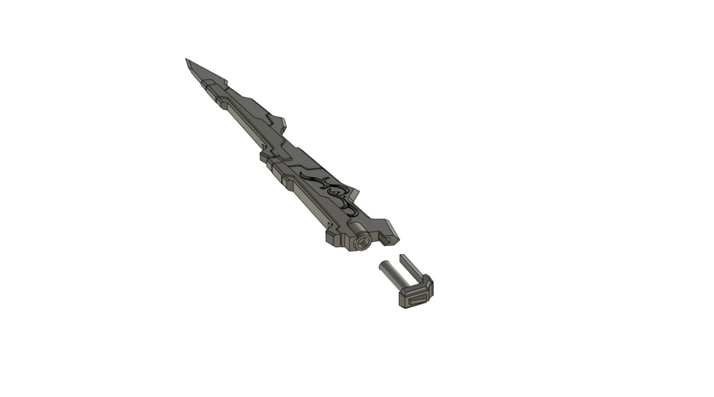 【データ販売】ロングソード 01 STLファイル