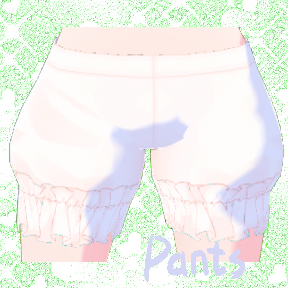 【VRoid用】超可愛いスカート cute skirt +かぼちゃパンツ 8color