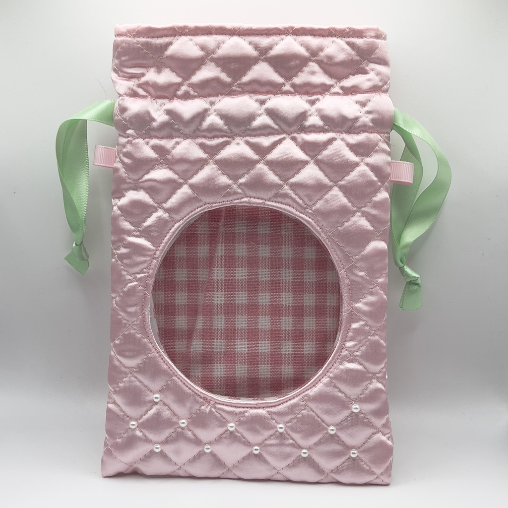 ぬいぐるみ巾着ポーチ いちご