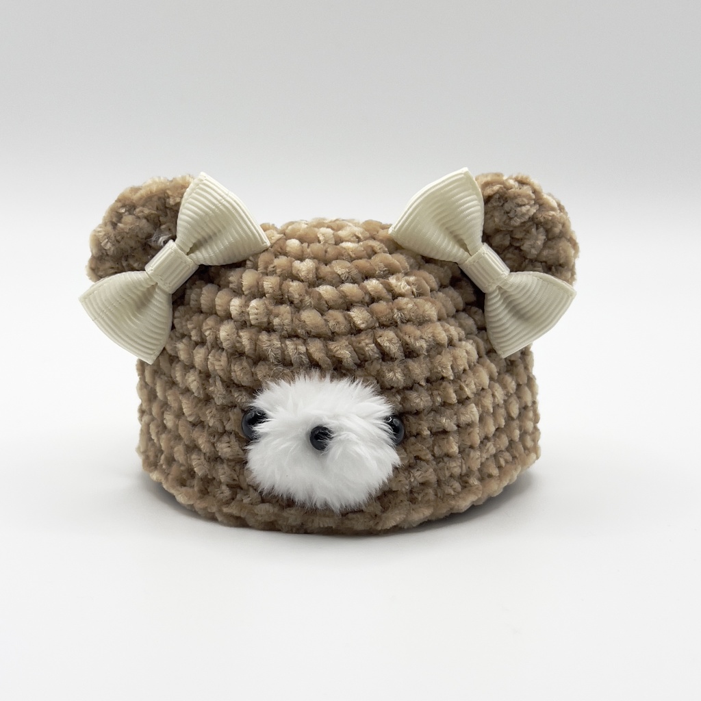 モコモコくまちゃん帽子 Mサイズ