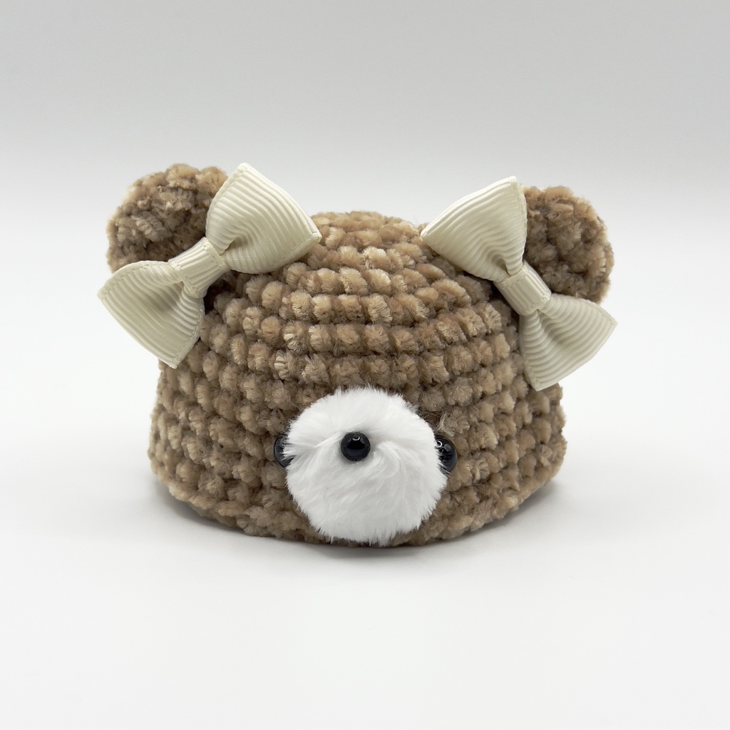 モコモコくまちゃん帽子 Sサイズ