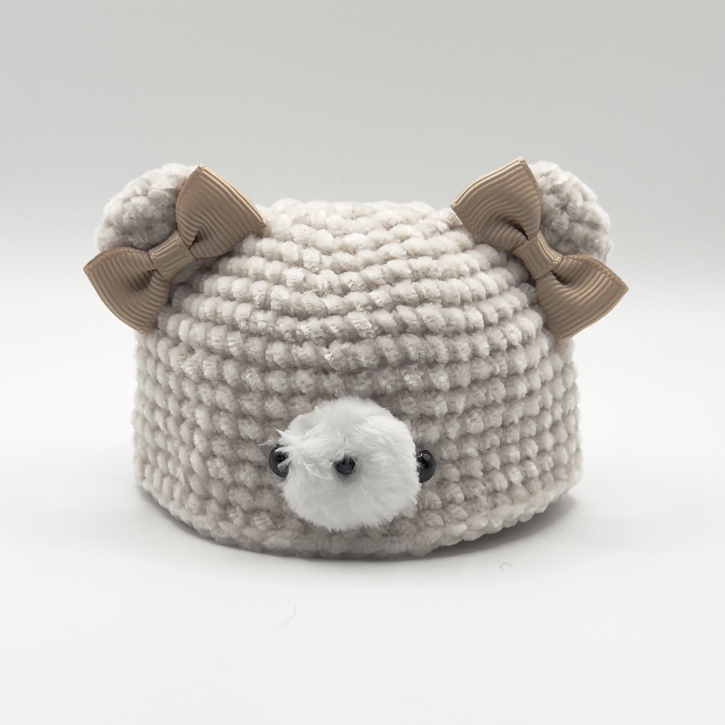 モコモコくまちゃん帽子 Lサイズ