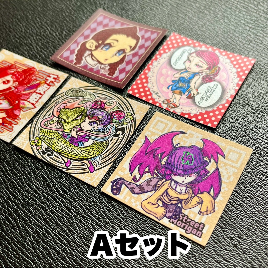 クラフト紙×白インク&パール紙シール