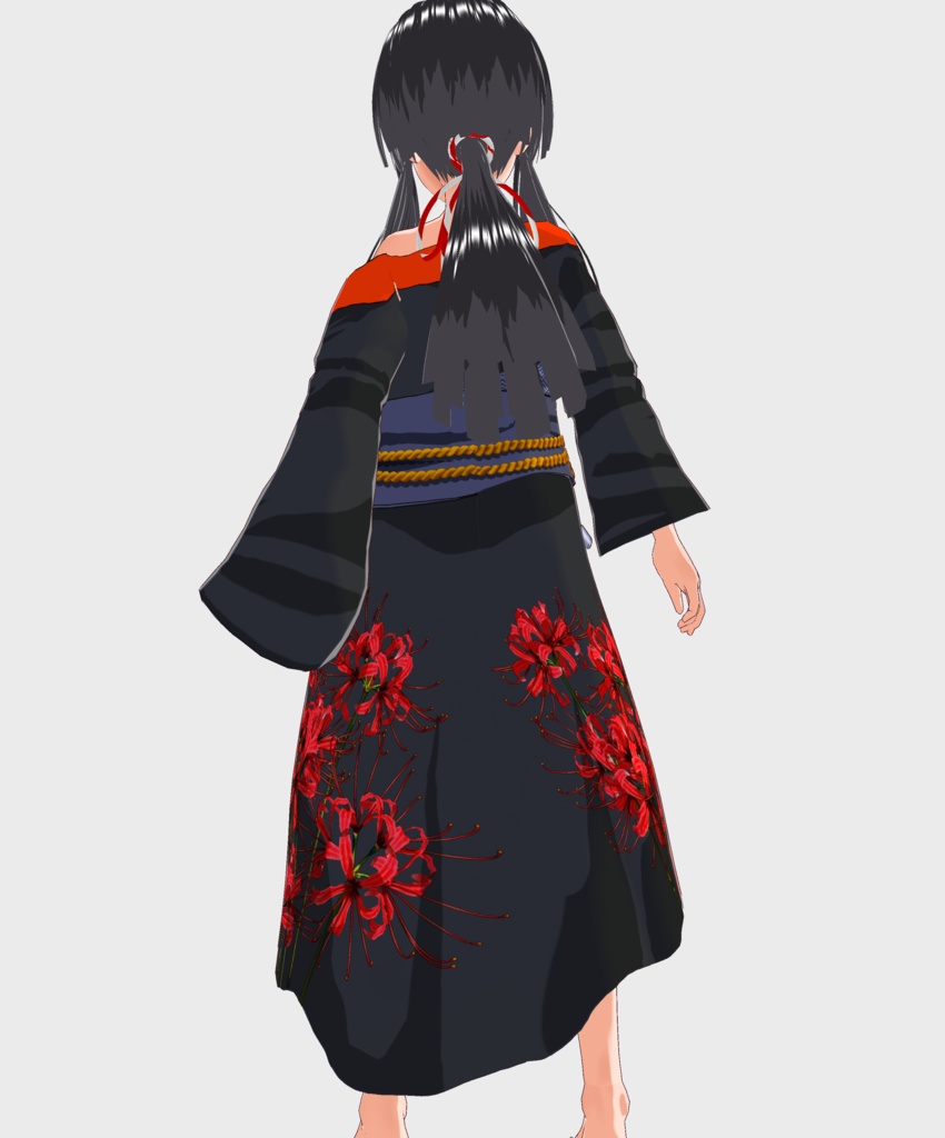 Vroid用【無料素材】-KOKESHI普段着