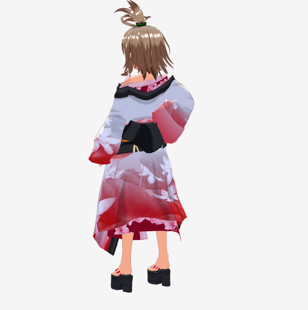 Vroid用 崩し和装(蓮)