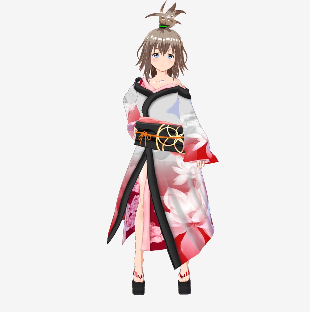 Vroid用 崩し和装(蓮)