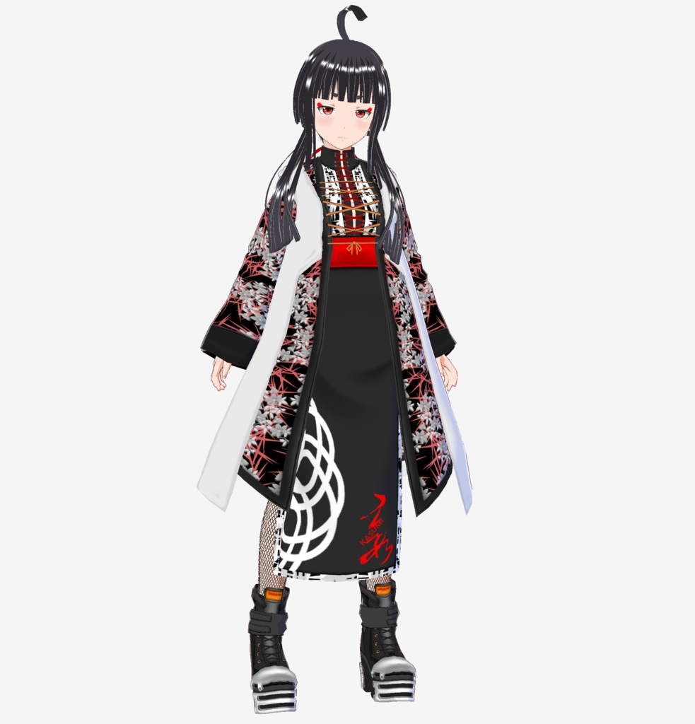 Vroid用衣装 和風パンク(霞)KASUMI