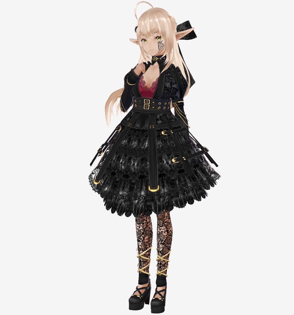 Vroid衣装 Gothic風