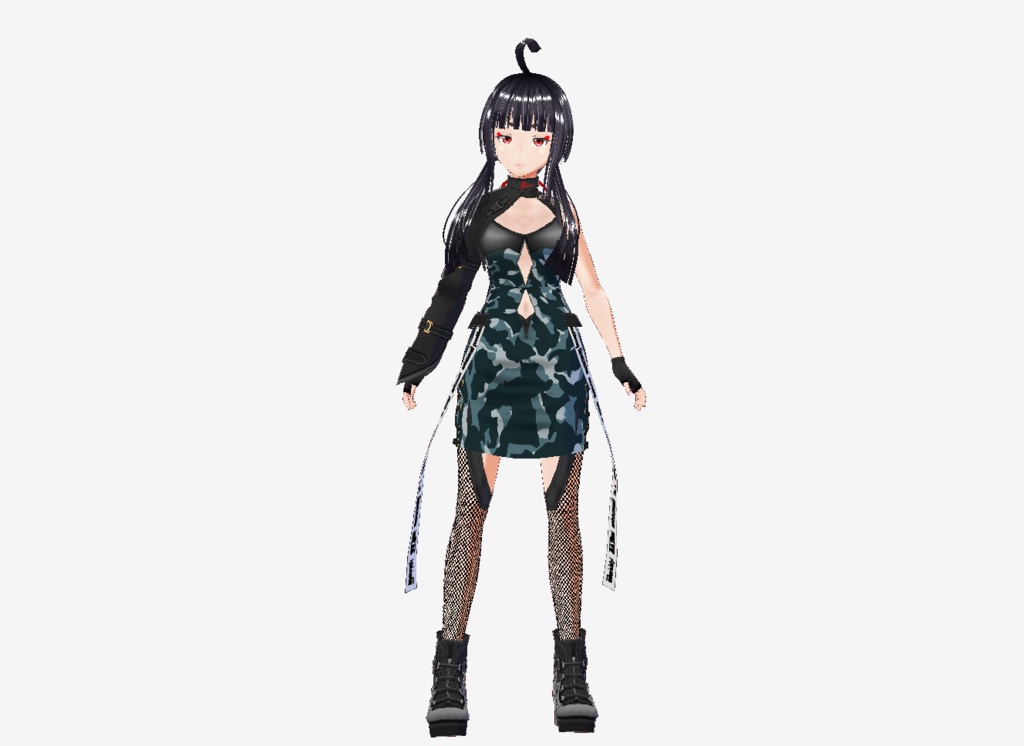 Vroid衣装　PROTECβテクスチャ迷彩