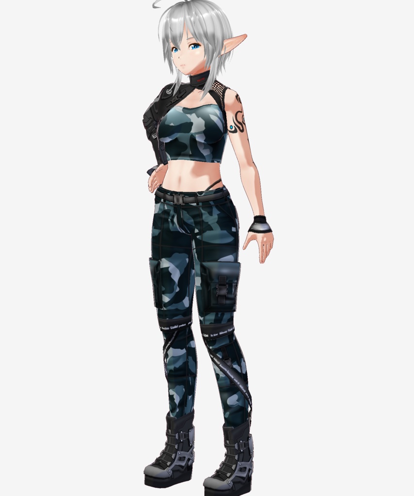 Vroid衣装 PROTEC β 迷彩