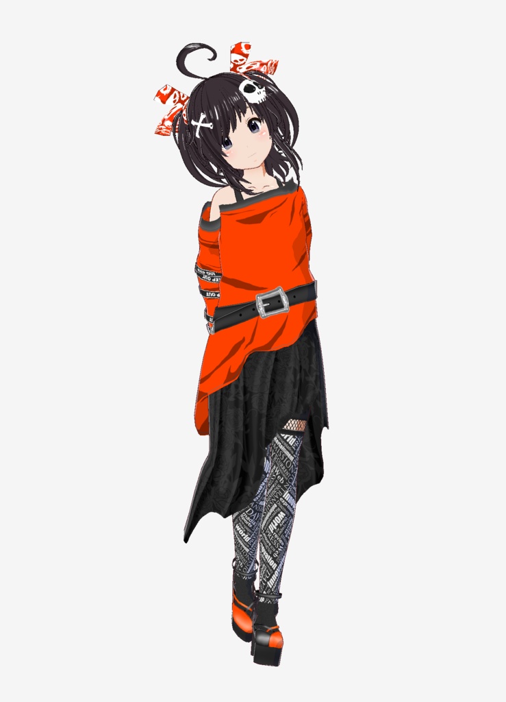 Vroid衣装 肩出し長袖