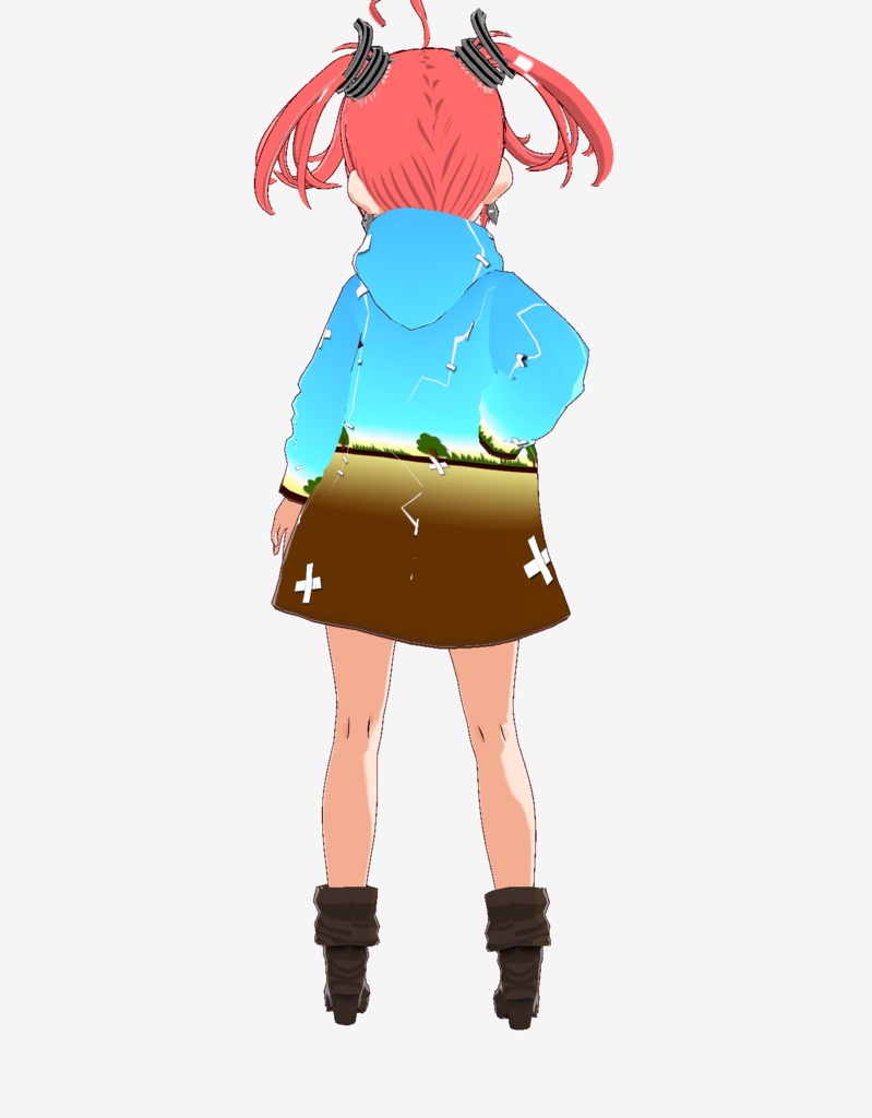 Vroid衣装 パーカー