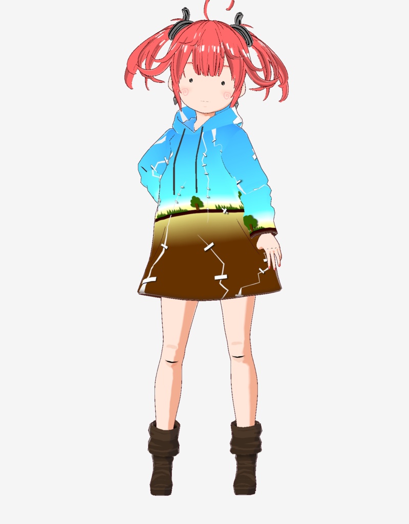 Vroid衣装 パーカー
