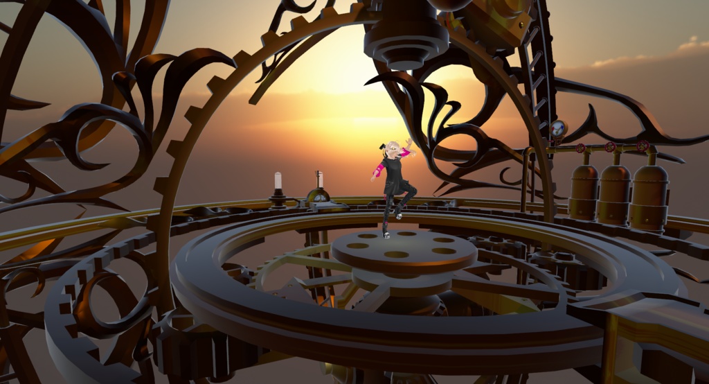 3Dステージ スチームパンク風kago