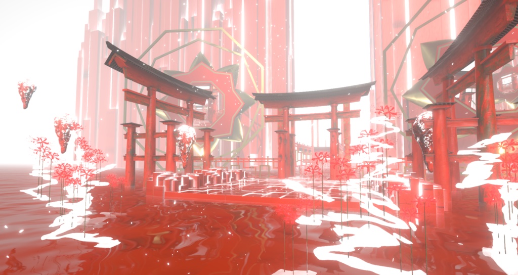 3Dアクセサリ　曼殊沙華