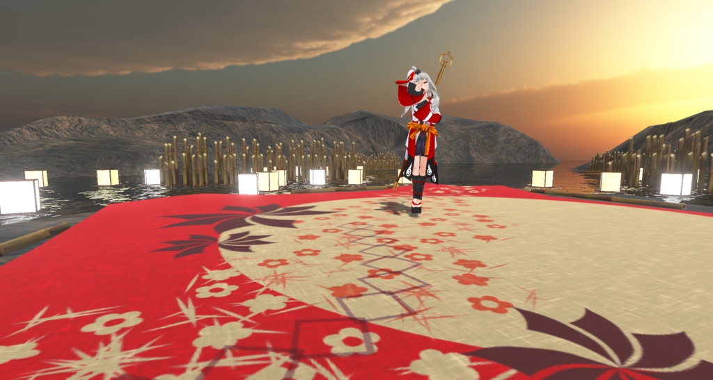 3Dステージ 灯篭流し