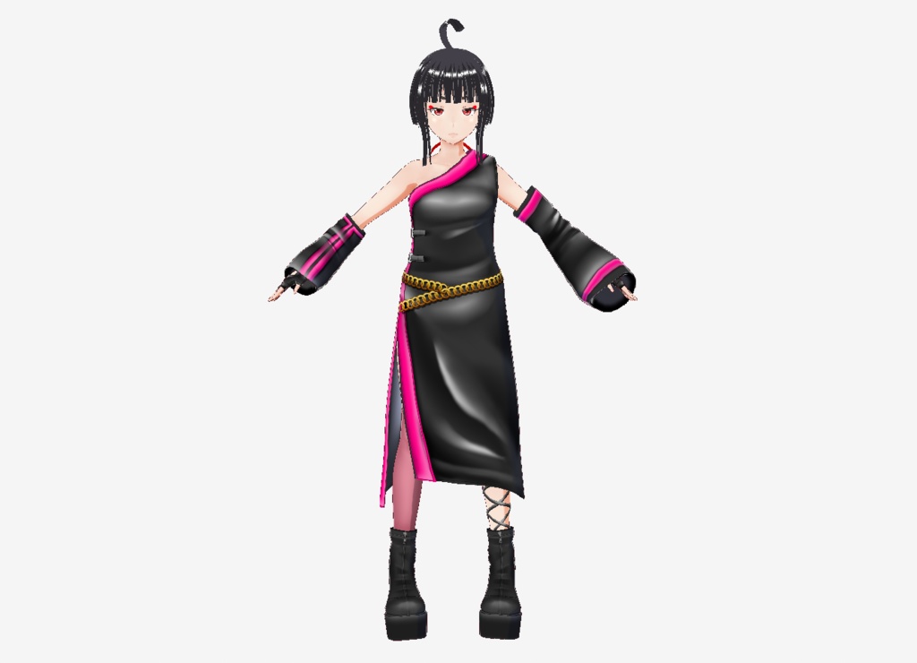 Vroid衣装　肩出し衣装