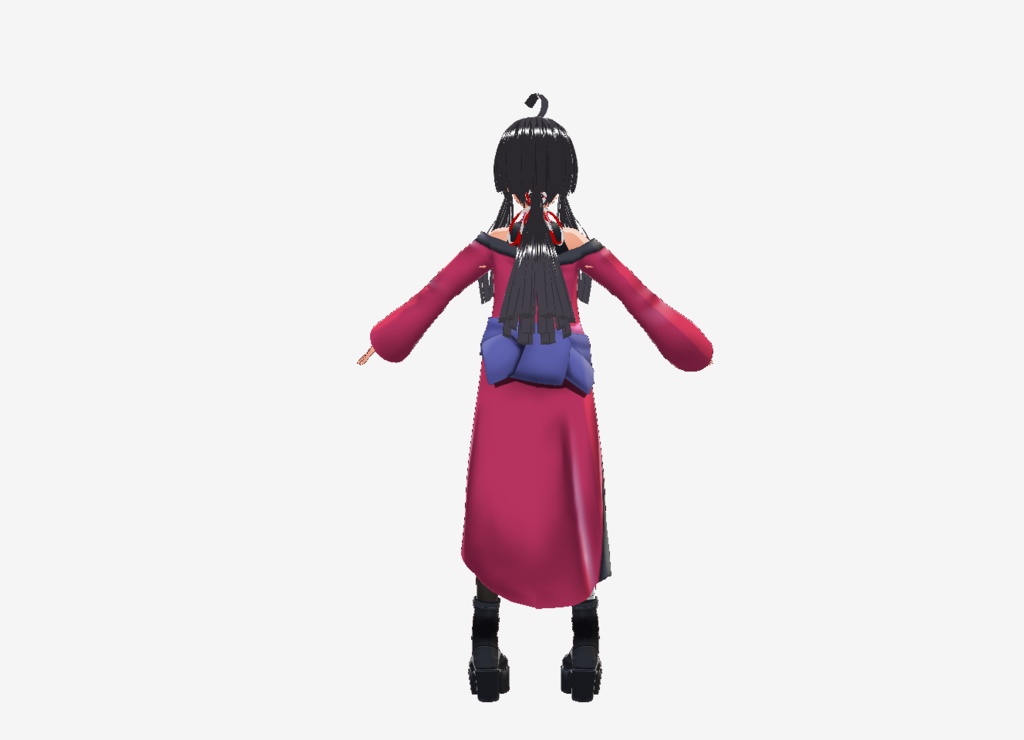 Vroid衣装 無地崩し衣装