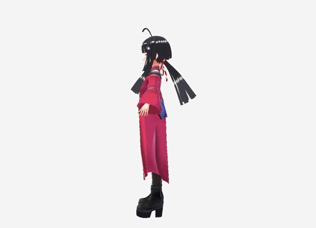 Vroid衣装 無地崩し衣装