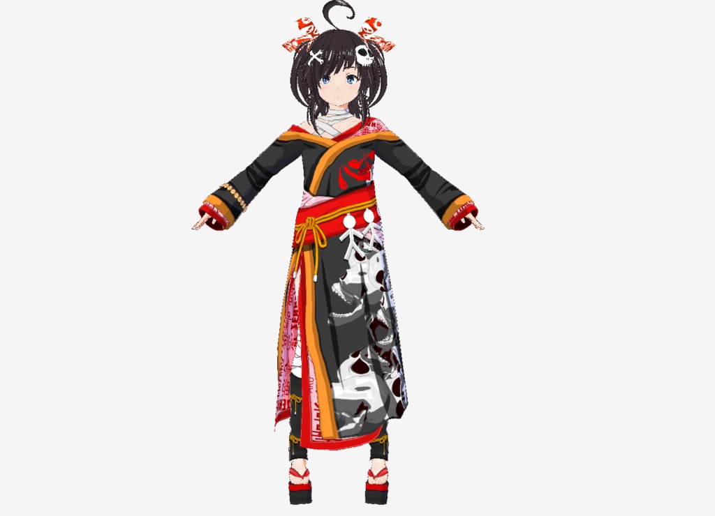 Vroid衣装　和装式神