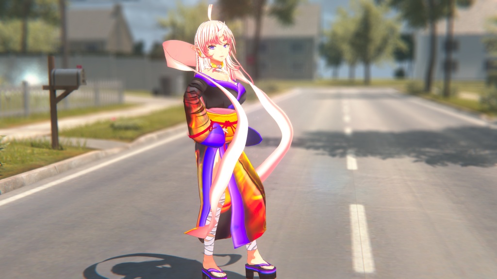お澄まし吽鬼 VRM版&Vroidstudio版