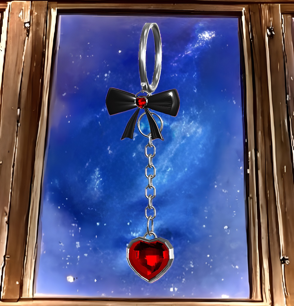 【3Dモデル/VRChat】リボンイヤリング