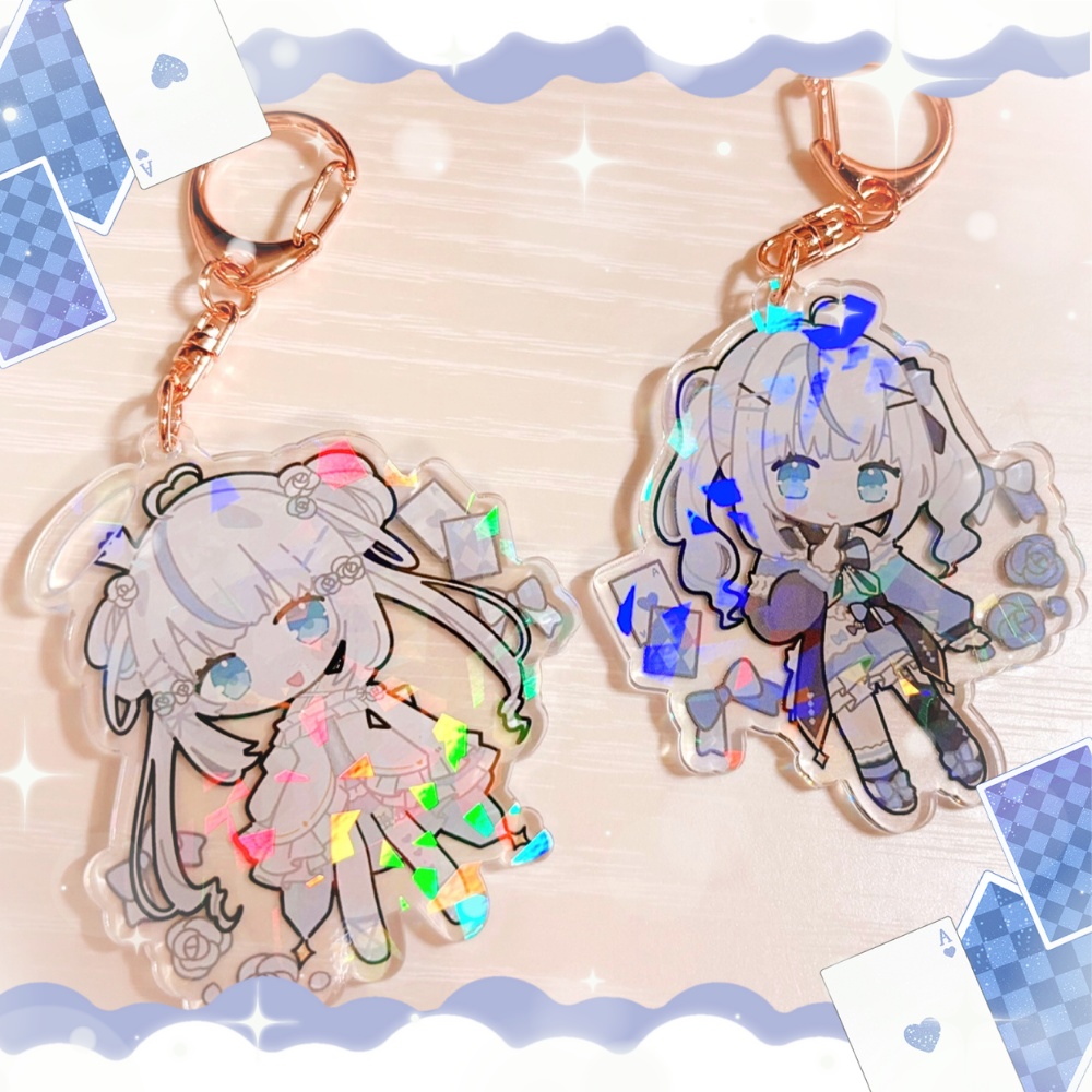 ミニみらちゃんホログラムアクリルキーホルダー(半周年記念)