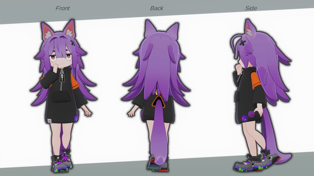 【るるこ対応】ヘアアレンジセット【3Dモデル】